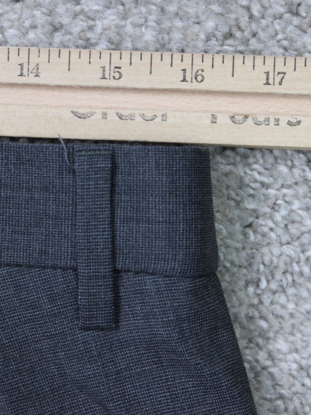 Banana Republic Pants Men 32x32 Charcoal Gray Marzotto Wool Slim Fit Performance - Picture 7 of 13